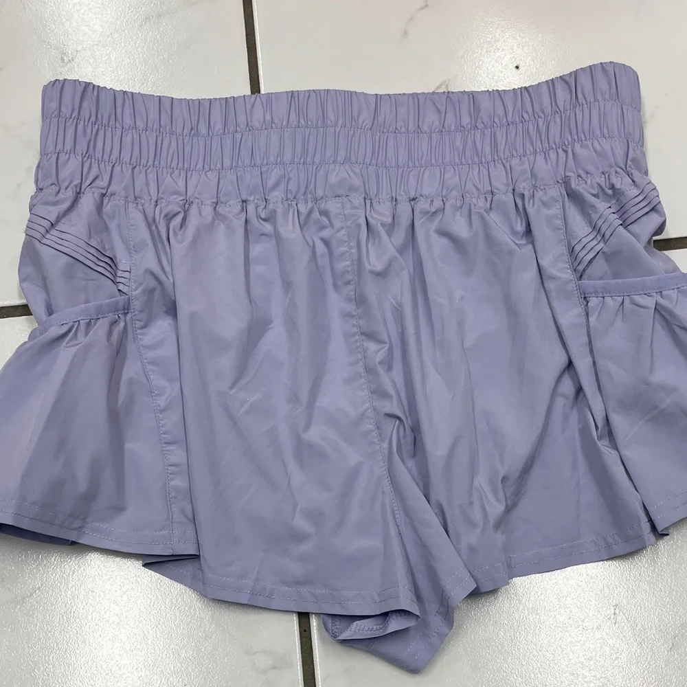 FP Movement by Free People Get Your Flirt On Purple Athletic Shorts Size Medium - Picture 11 of 17